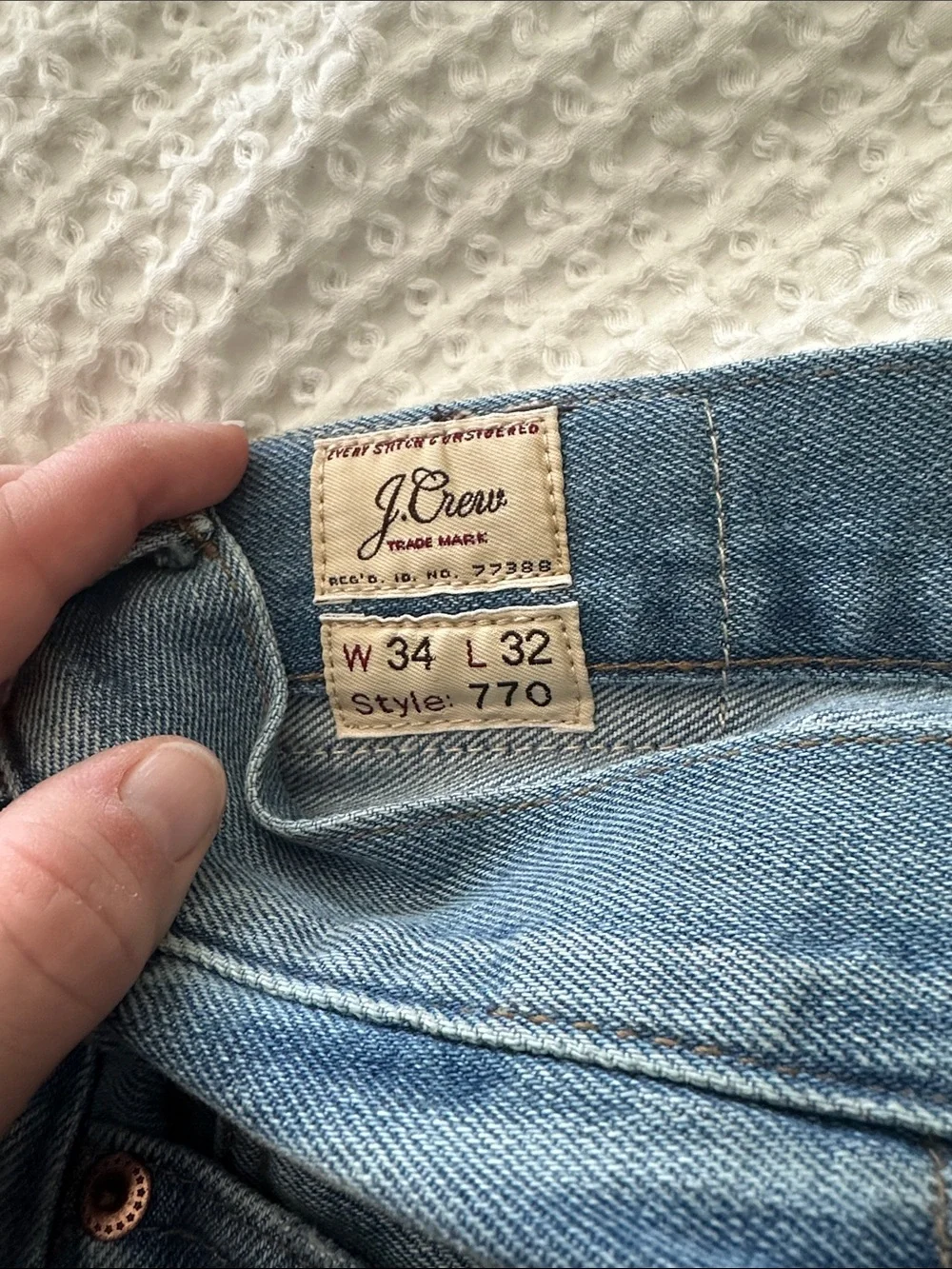 J. Crew Light Wash Relaxed Men’s Jeans